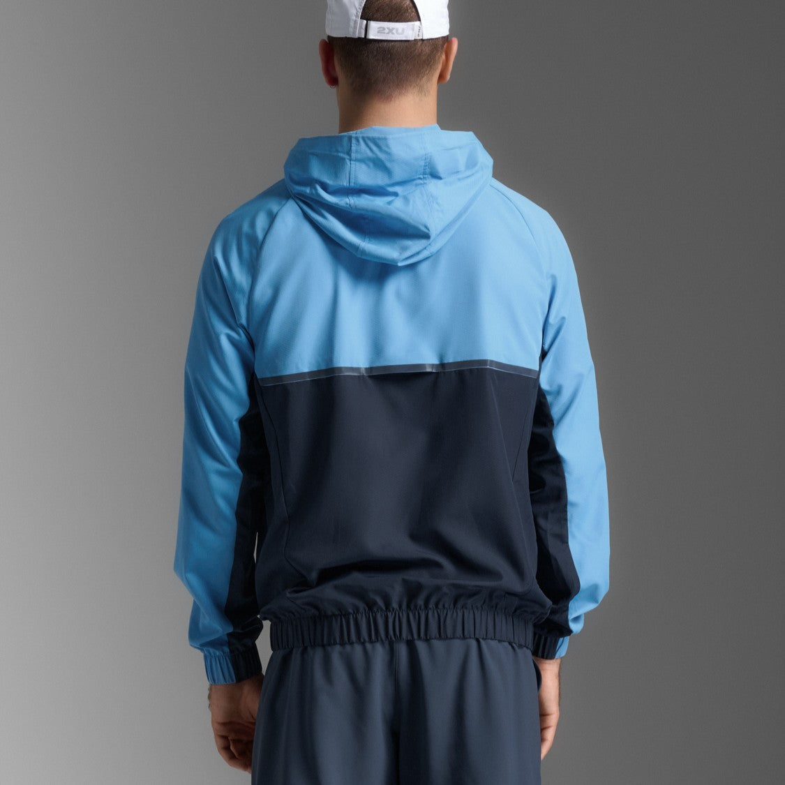 2XU Aero Hex Windbreaker | Azure | Mens