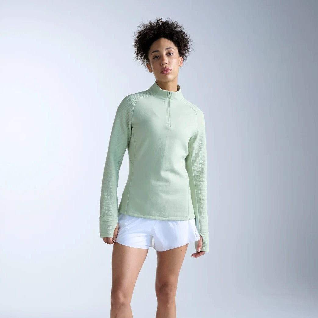 2XU Ignition Haptic 1/4 Zip Fleece | Seafoam / Seafoam Reflective | Womens