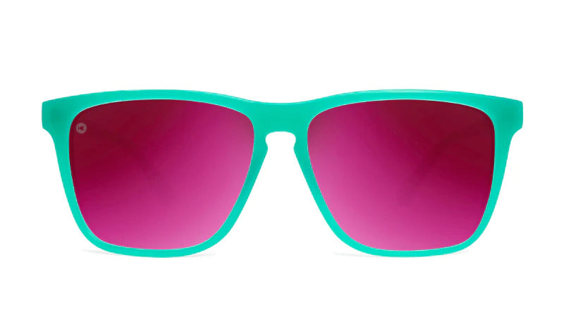 Knockaround Sunglasses | Fast Lanes Sport | Aquamarine / Fuchsia