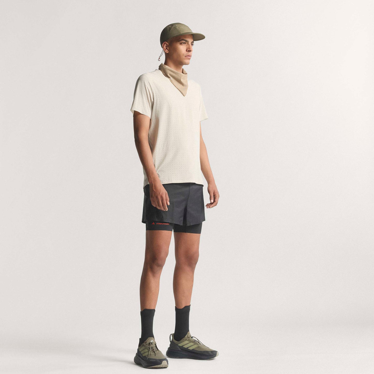 adidas Adi365 H.Koumori Running Tee | Putty Grey | Mens