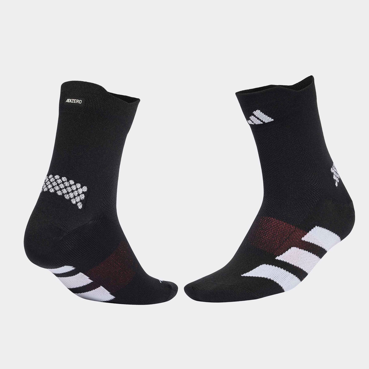 adidas RUNxADIZERO Quarter Sock | Black / White