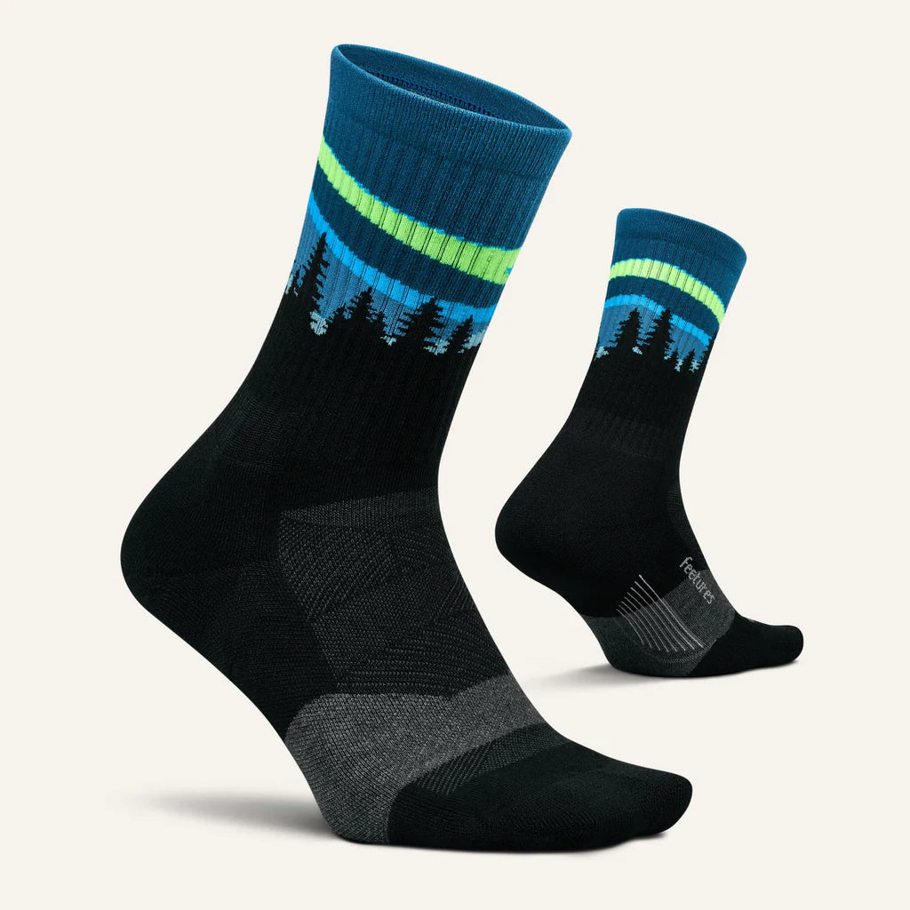Feetures Trail | Max Cushion | Mini-Crew | Blue Aurora