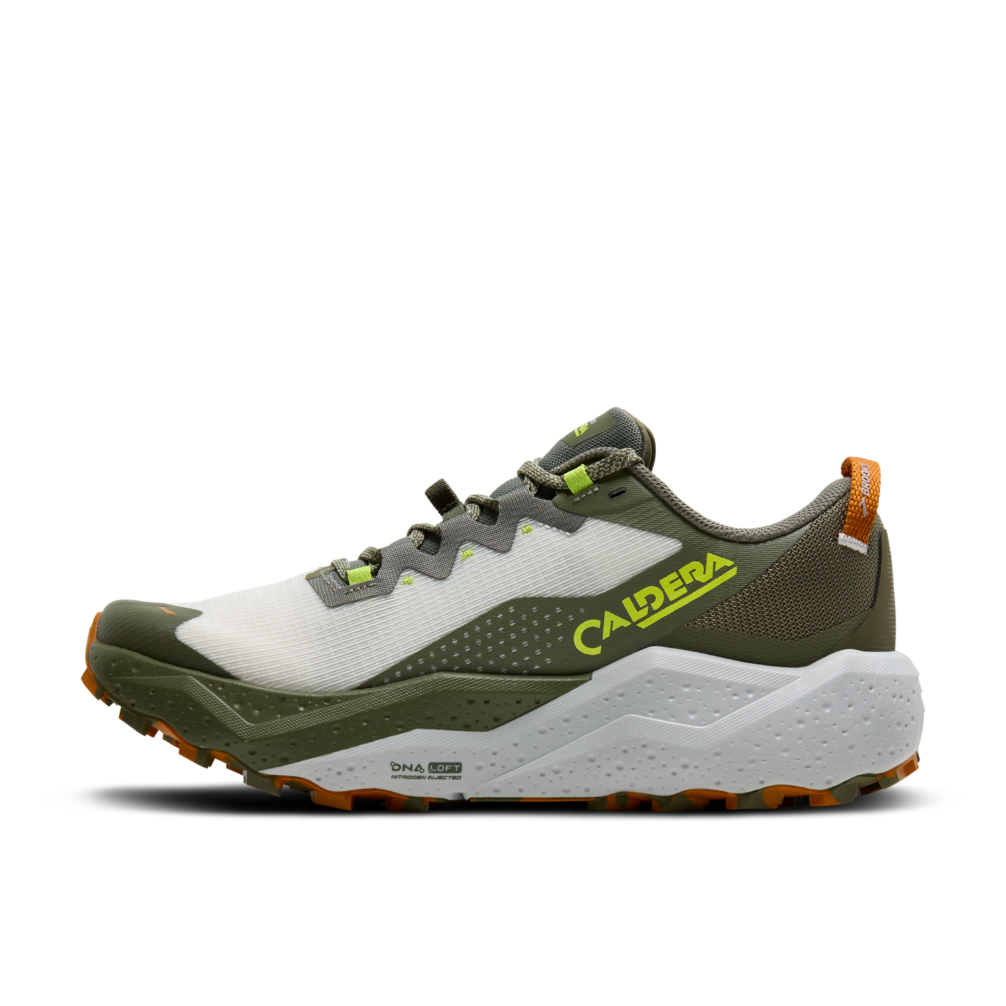 Brooks Caldera 8 | Dusty Olive / Lime / Oyster | Mens