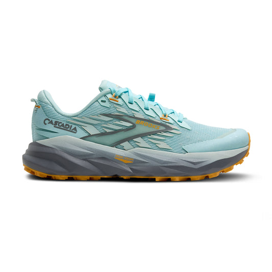 Brooks Cascadia 19 | Clearwater / Primer Grey | Womens