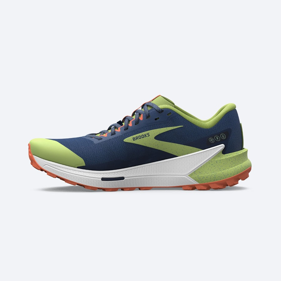 Brooks Catamount 2 | Navy / Firecracker / Sharp Green | Mens