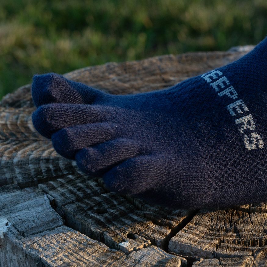 Creepers Merino Toe Socks | Crew Length | Dark Navy