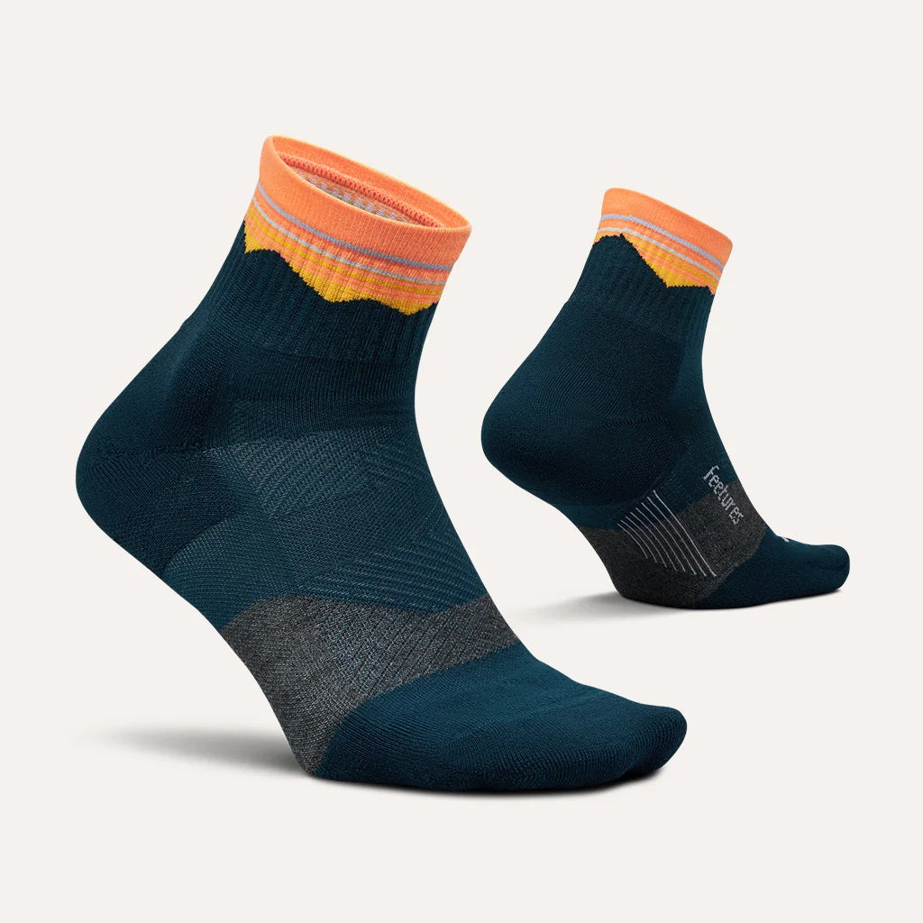 Feetures Trail | Max Cushion | Quarter Length | Blue Ridge Navy