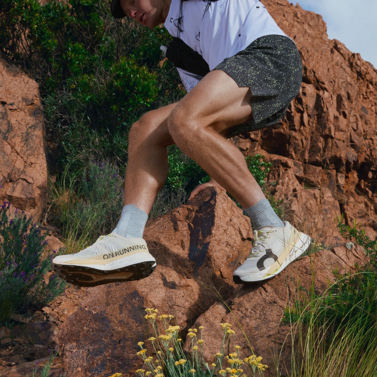 On Ultra Shorts | Iron / Lime | Mens
