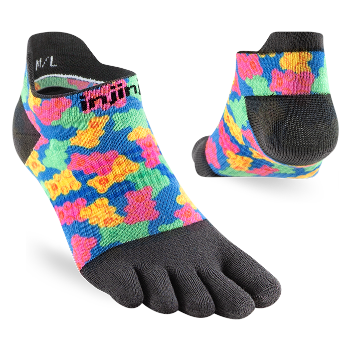 Injinji Run Sock | Lightweight | No Show | Gummy Bears | Womens