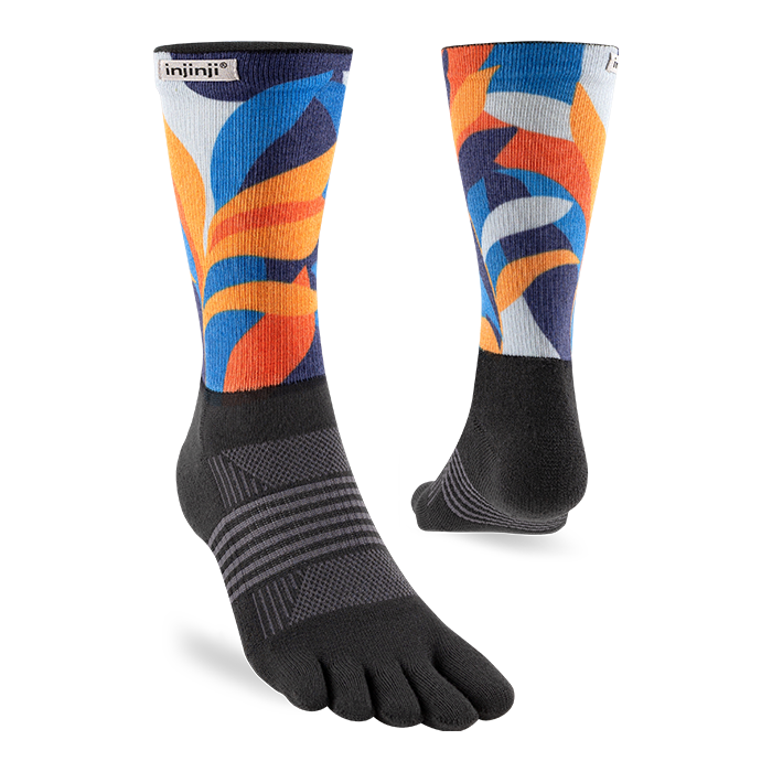 Injinji Trail Sock | Midweight | Crew Length | Botanic | Womens