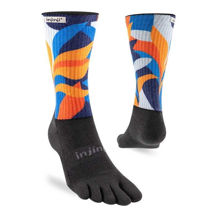 Injinji Trail Sock | Midweight | Crew Length | Botanic