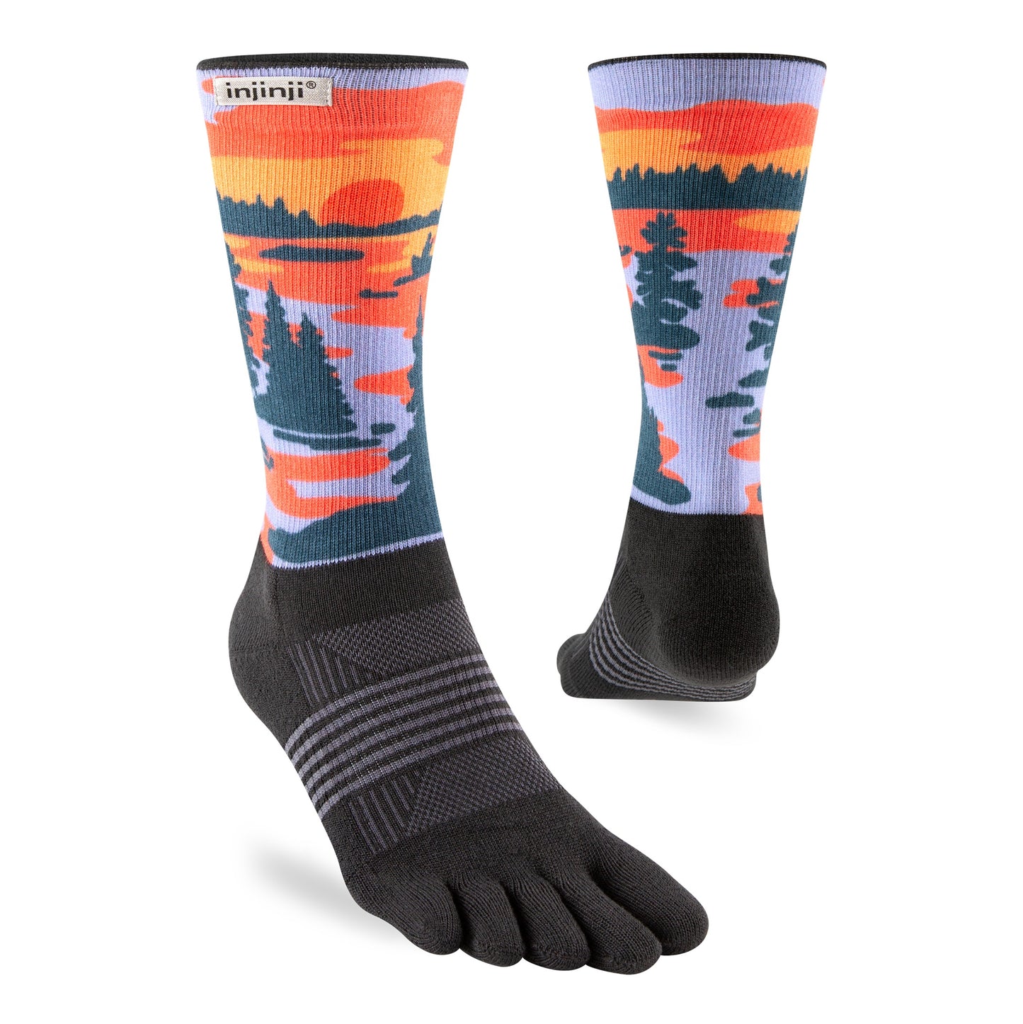 Injinji Trail Sock | Midweight | Crew Length | Dusk | Womens