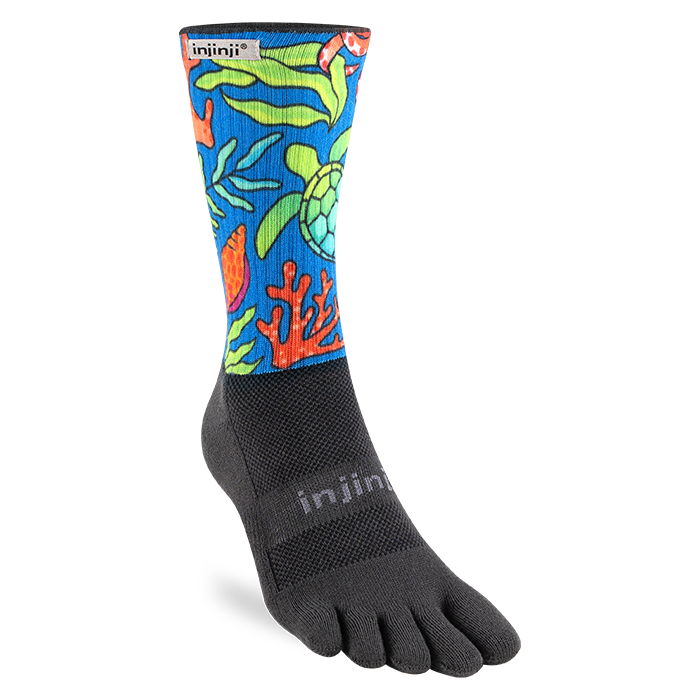 Injinji Trail Sock | Midweight | Crew Length | Ocean