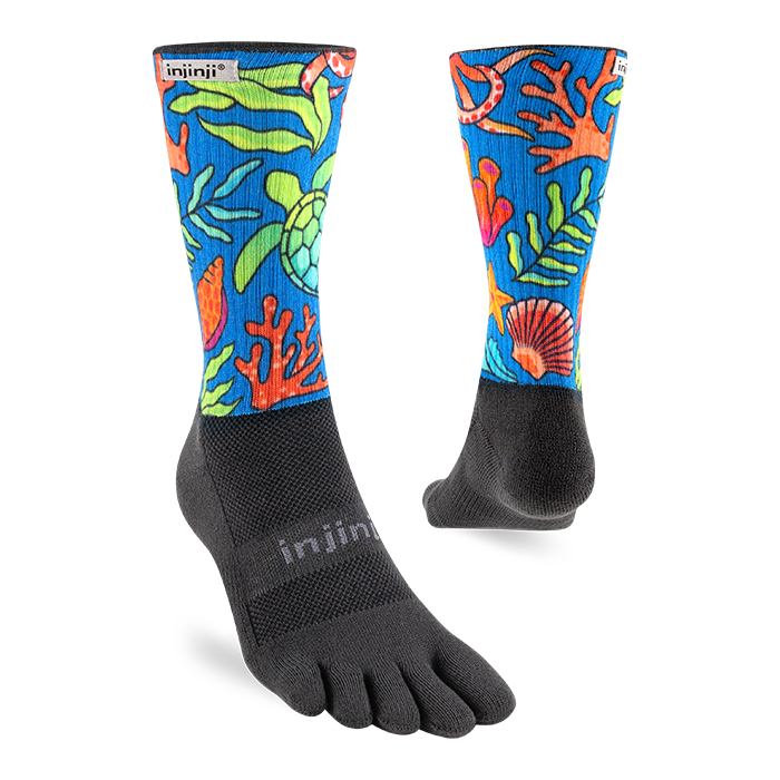 Injinji Trail Sock | Midweight | Crew Length | Ocean