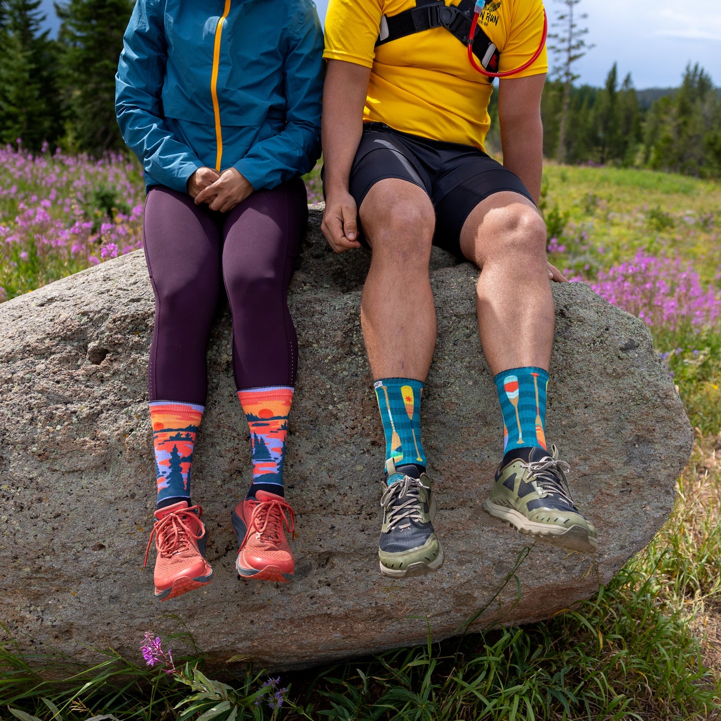 Injinji Trail Sock | Midweight | Crew Length | Dusk | Womens