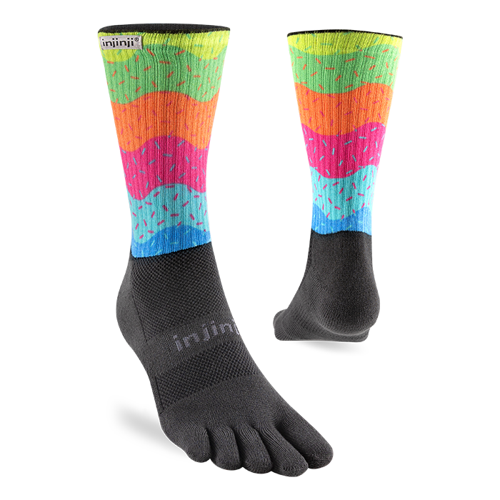 Injinji Trail Sock | Midweight | Crew Length | Sprinkles