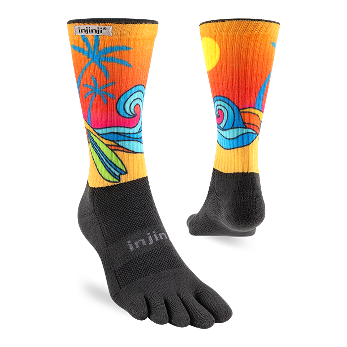 Injinji Trail Sock | Midweight | Crew Length | Surf