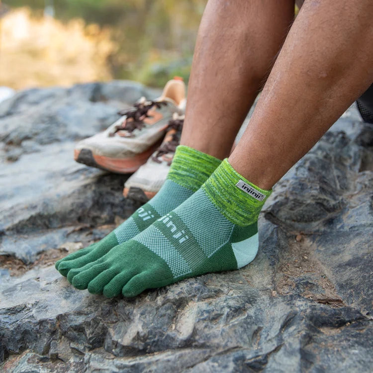 Injinji Trail Sock | Midweight | Mini-Crew | Basil