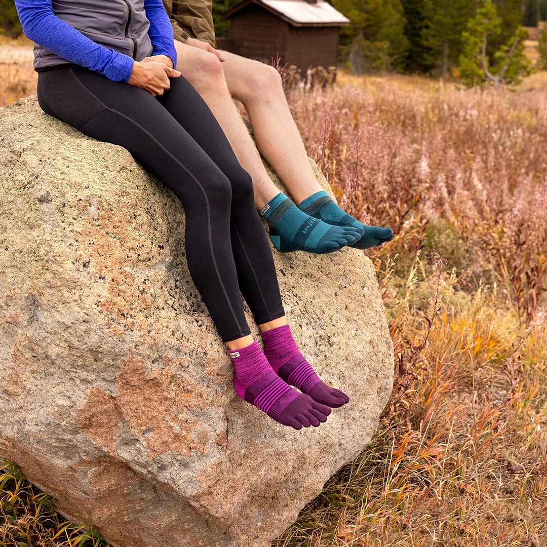 Injinji Trail Sock | Midweight | Mini-Crew | Violet | Womens