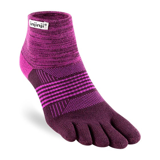 Injinji Trail Sock Midweight Mini-Crew Violet Womens – The