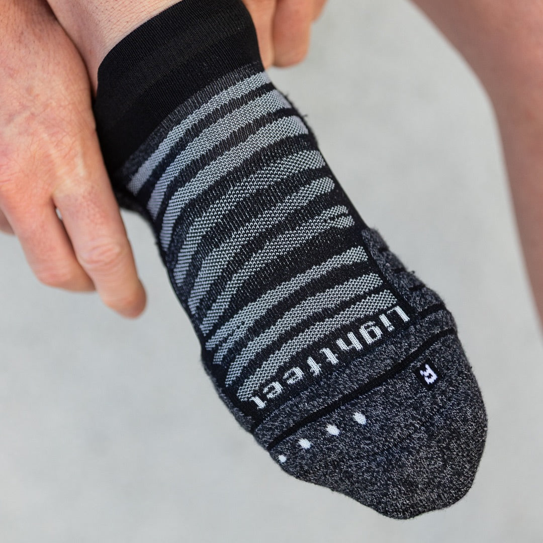 Lightfeet Performance Socks | Midweight | Ankle Length | Black