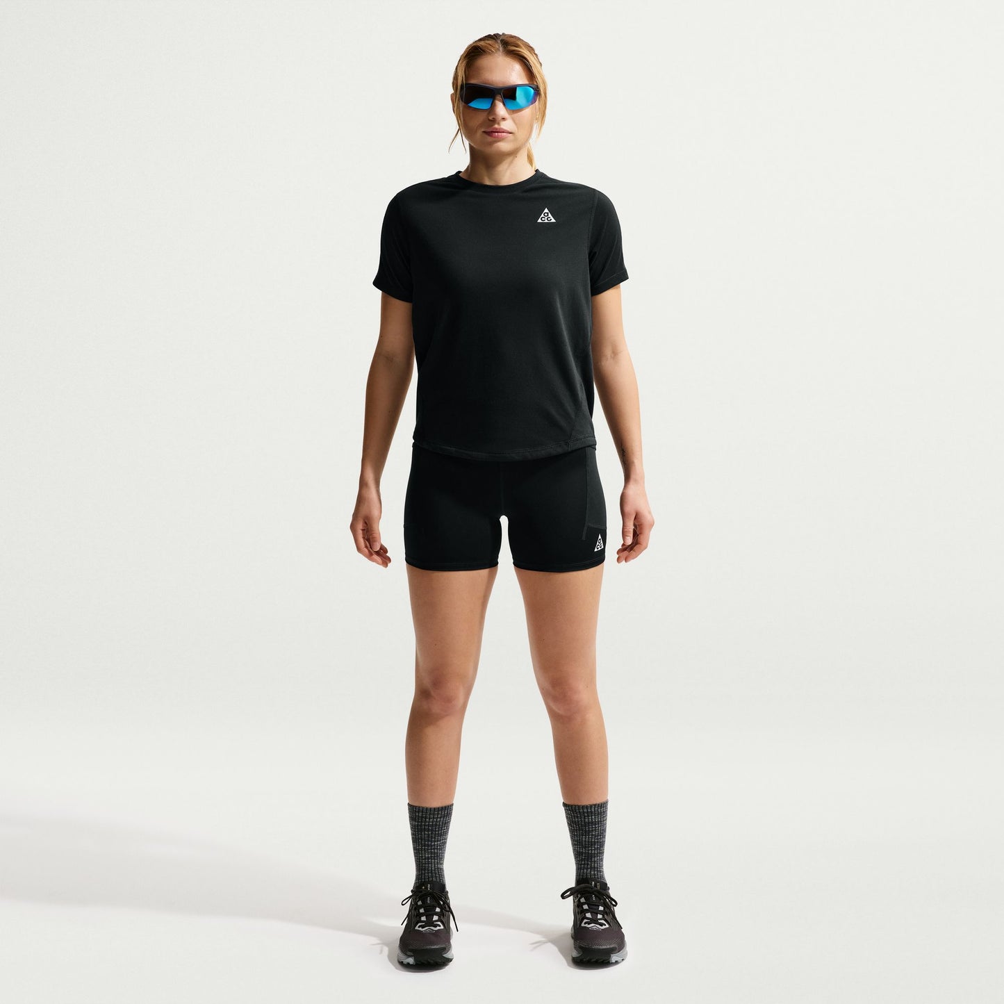Nike ACG 4" Trail Tights | Black / Summit White | Womens