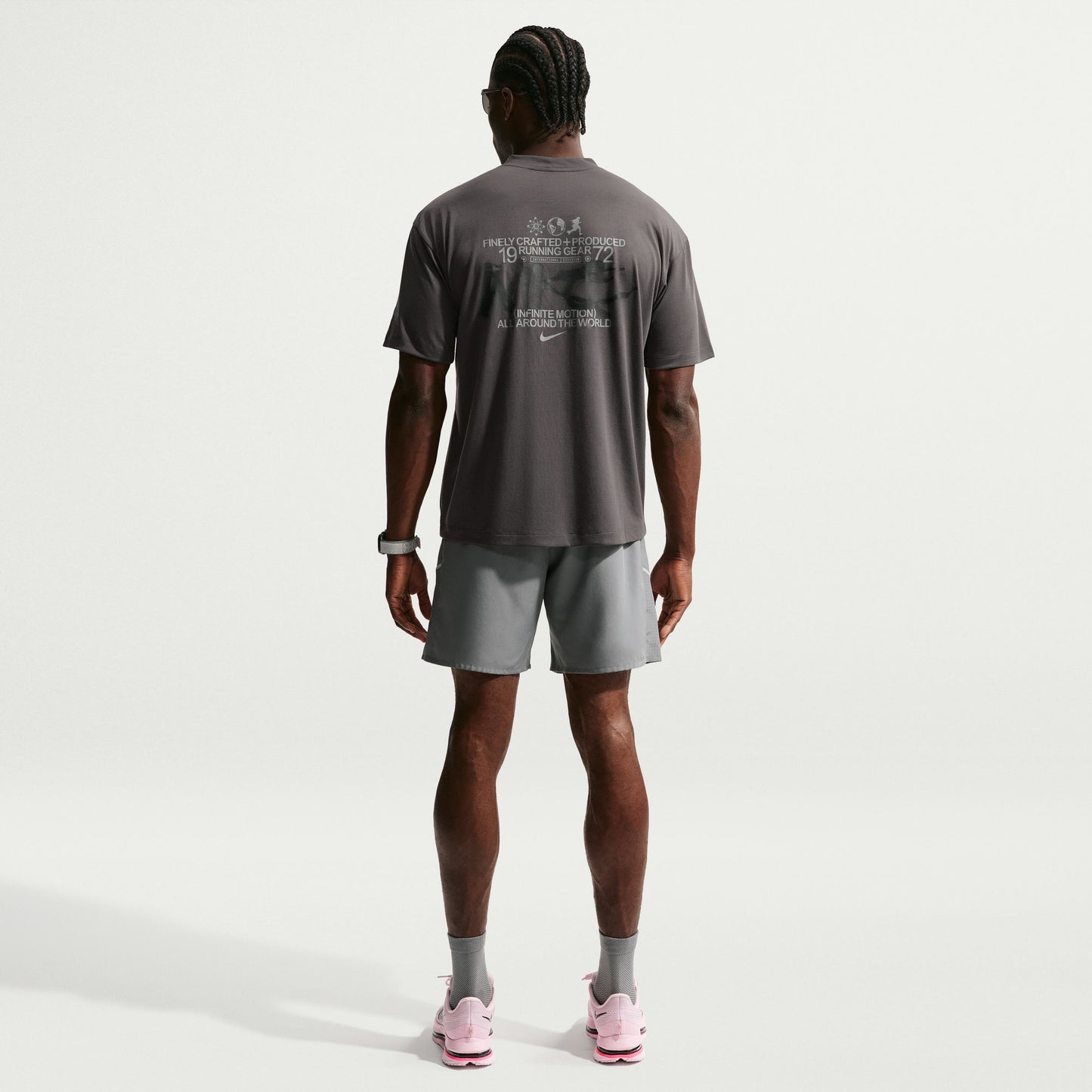 Nike Disrupt Tee | Medium Ash / Black | Mens