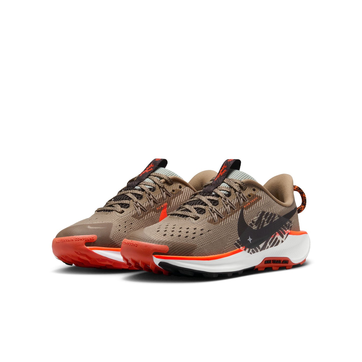 Nike Pegasus Trail 5 | Khaki / Velvet Brown / Hyper Crimson | Kids