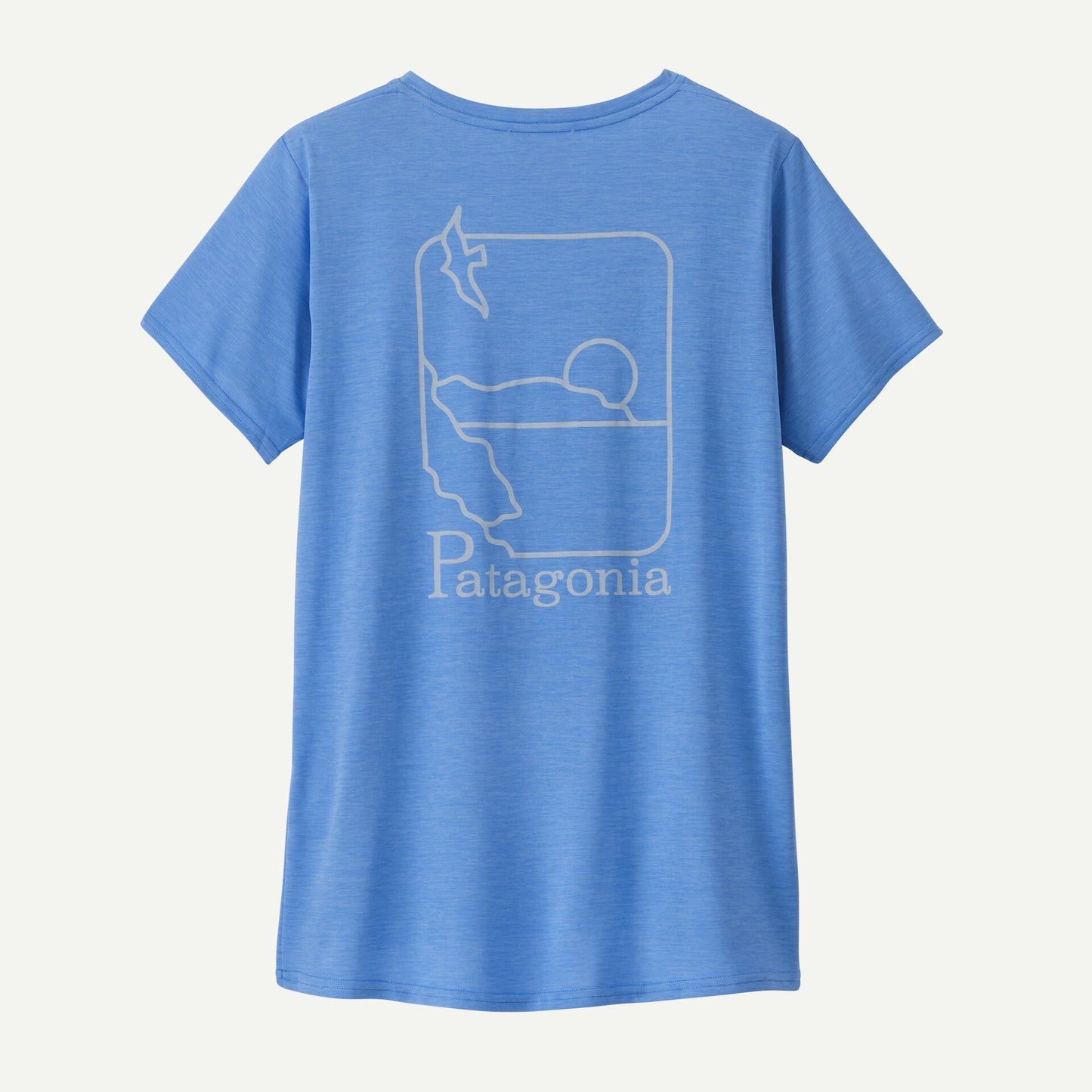 Patagonia Capilene Cool Daily Graphic Shirt - Waters | Swelldrifter: Abundant Blue X-Dye | Womens