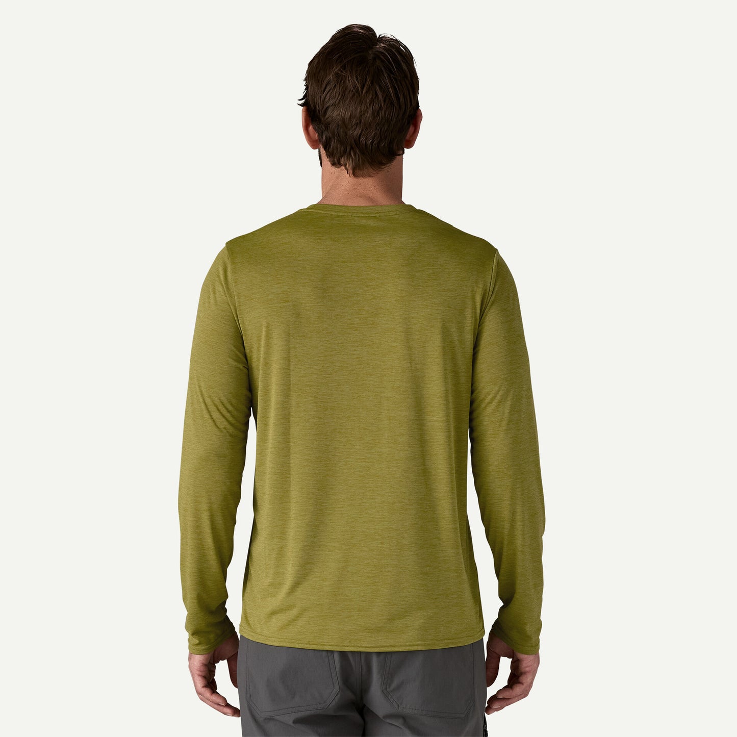 Patagonia Capilene Cool Daily L/S Shirt | Graze Green - Light Graze Green X-Dye | Mens
