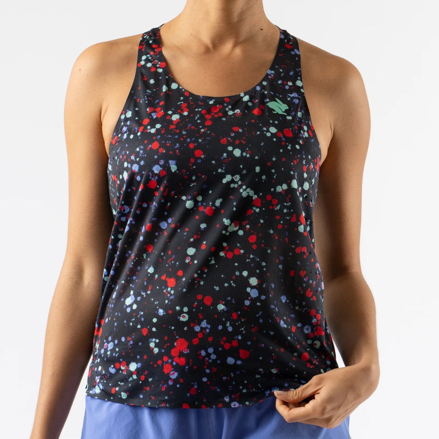 rabbit Go Time Tank | Stretch Limo Splatter | Womens