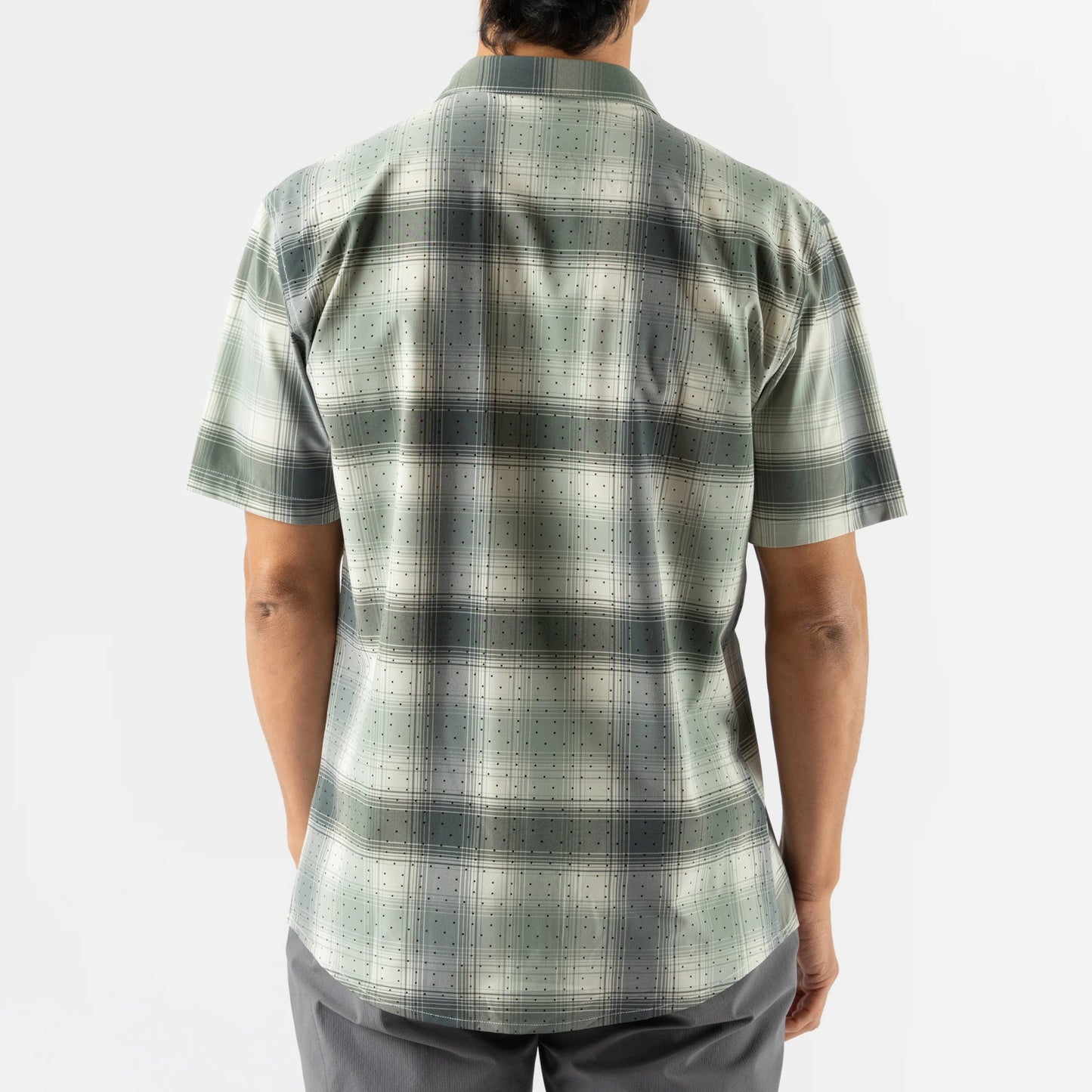 rabbit High Country Short Sleeve Shirt | Iceberg Green Plaid | Mens