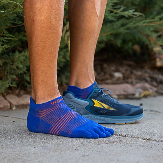 Injinji Run Sock | Lightweight | No Show | Sapphire