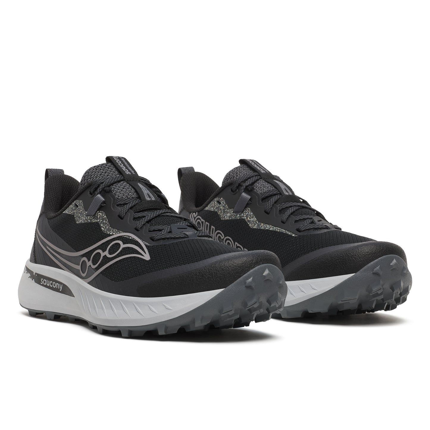 Saucony Peregrine 15 Wide | Black / Shadow | Mens