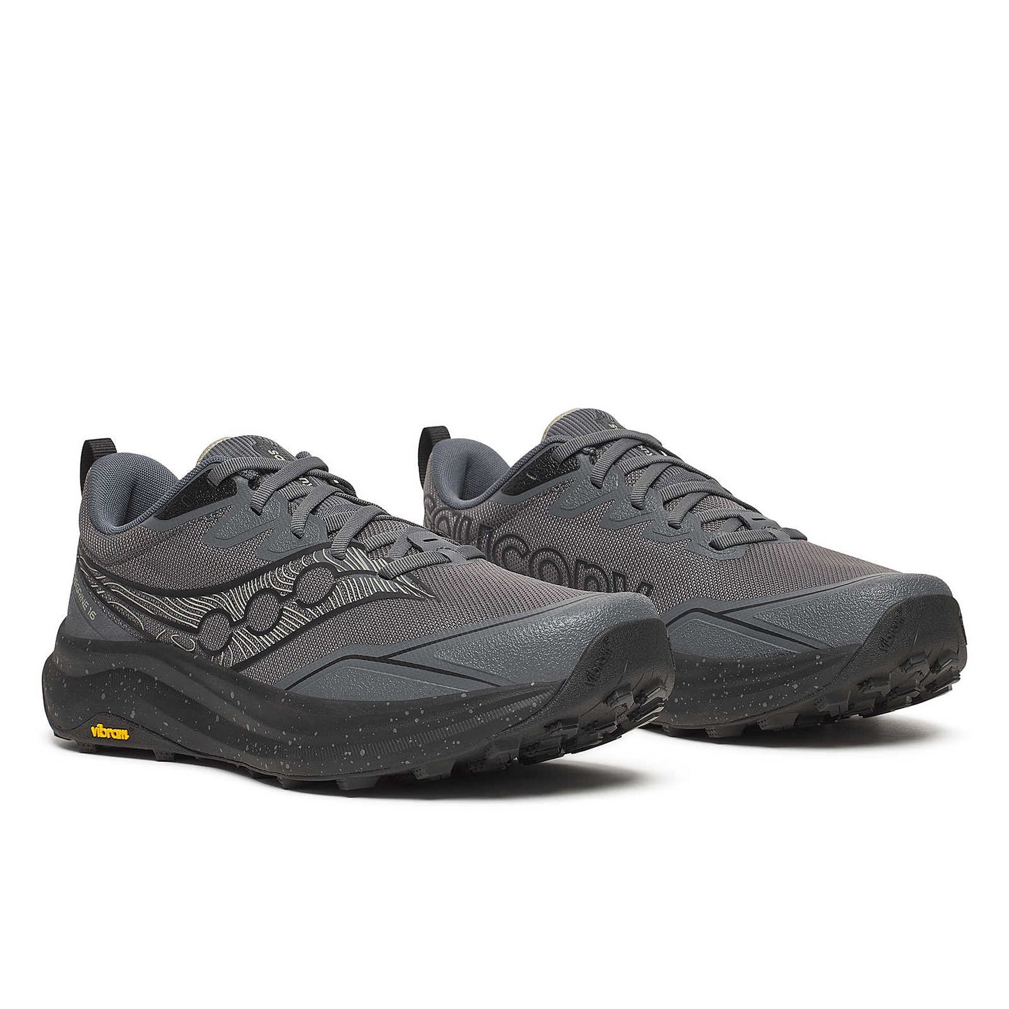 Saucony Peregrine 16 Wide | Carbon / Black | Mens