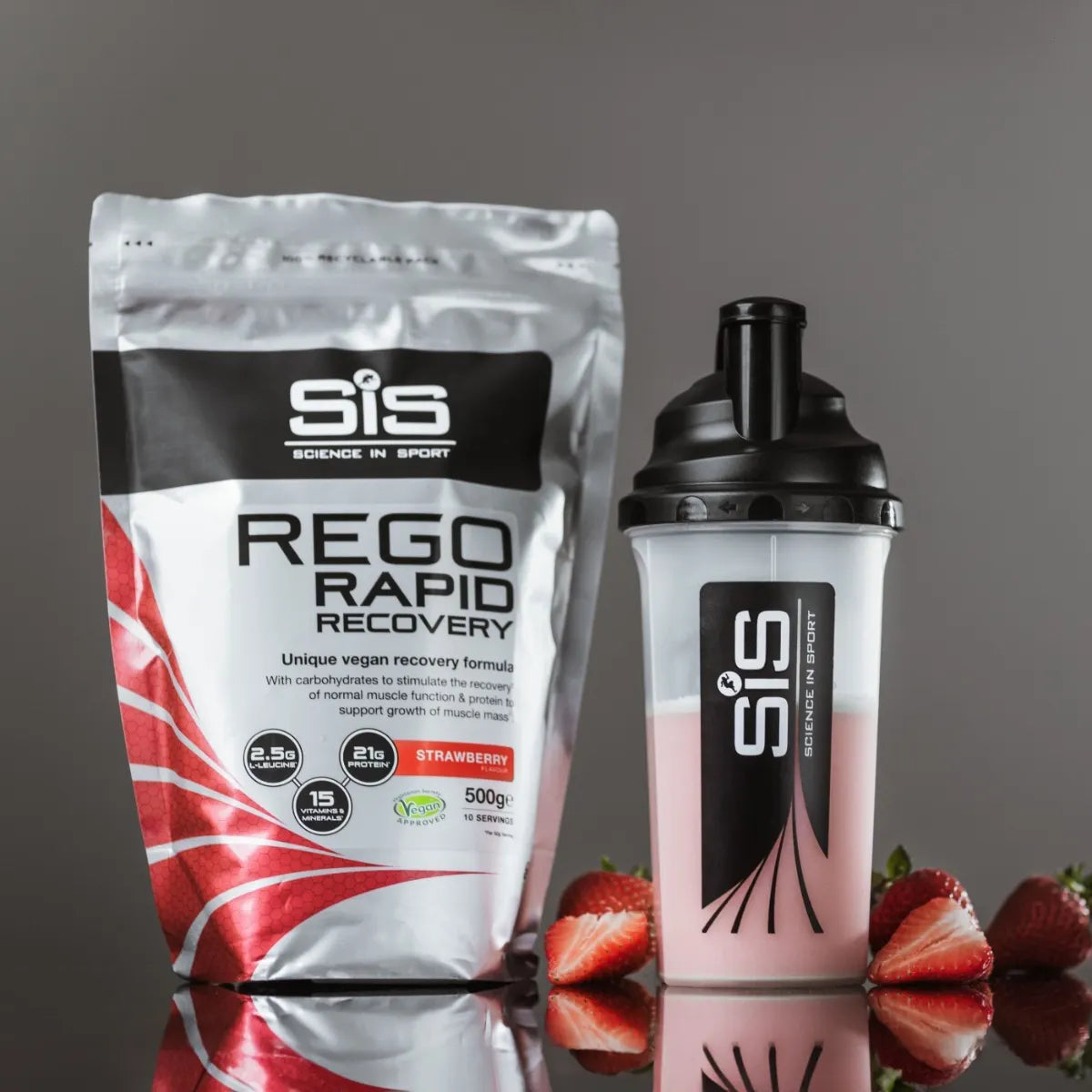 SiS REGO Rapid Recovery Powder | 500g Bag | Strawberry
