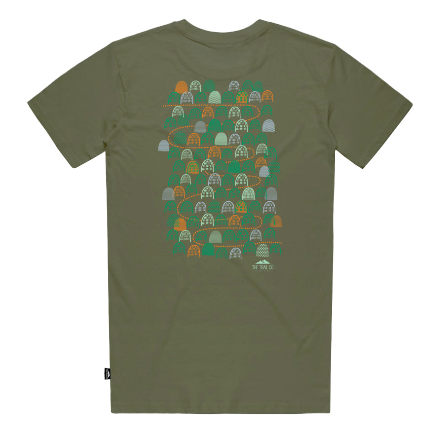 The Trail Co. Casual Tee | Green Path | Unisex
