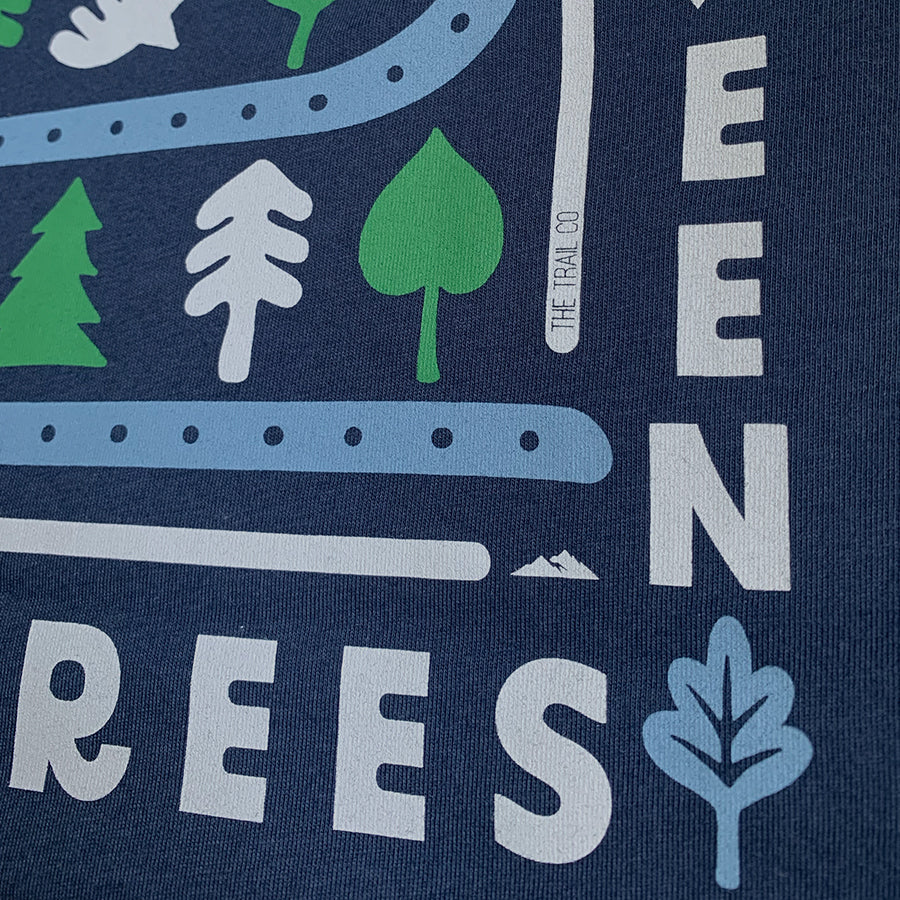The Trail Co. Casual Tee | Navy Running Free | Unisex
