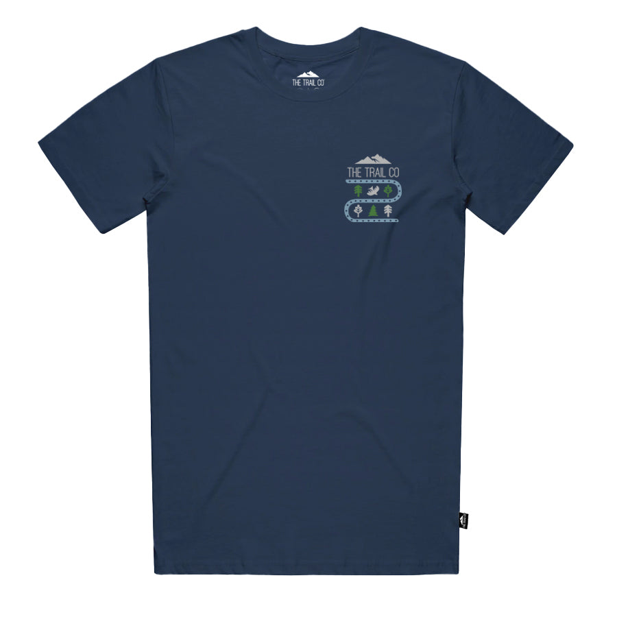 The Trail Co. Casual Tee | Navy Running Free | Unisex