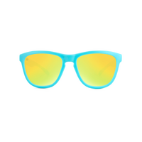 Knockaround Sunglasses | Kids Premiums | Matte Blue / Yellow