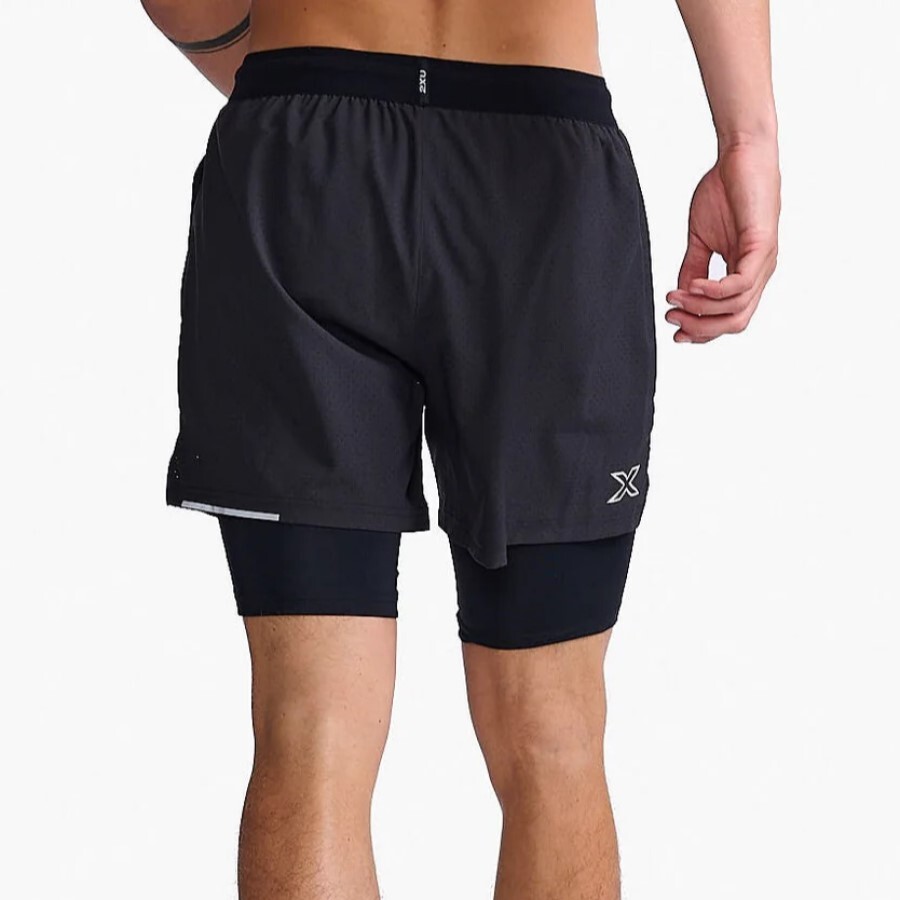 2XU Aero 2-in-1 5 Inch Shorts | Mens
