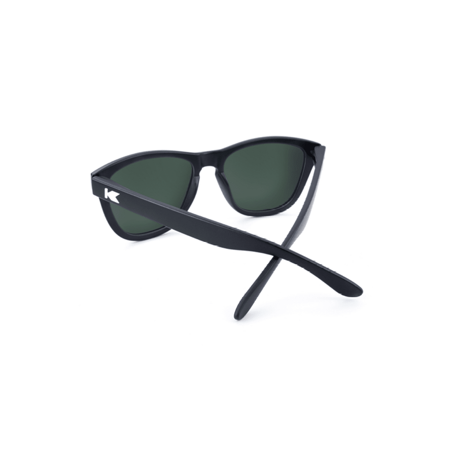 Knockaround Sunglasses | Premiums | Black / Green Moonshine
