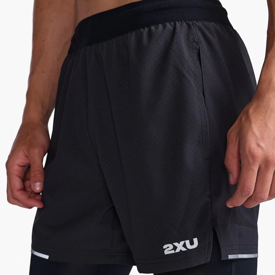 2XU Aero 2-in-1 5 Inch Shorts | Mens
