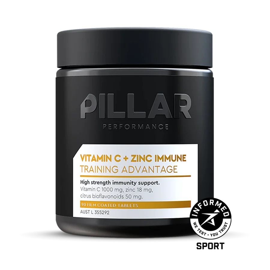 Pillar Performance | Vitamin C + Zinc Immune | 90 Tablets