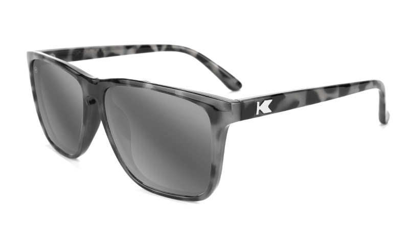 Knockaround Sunglasses | Fast Lanes | Granite Tortoise Shell / Silver Smoke