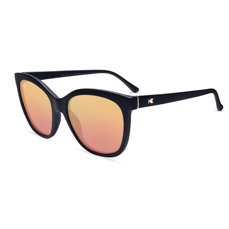 Knockaround Sunglasses | Deja Views | Matte Black / Rose Gold