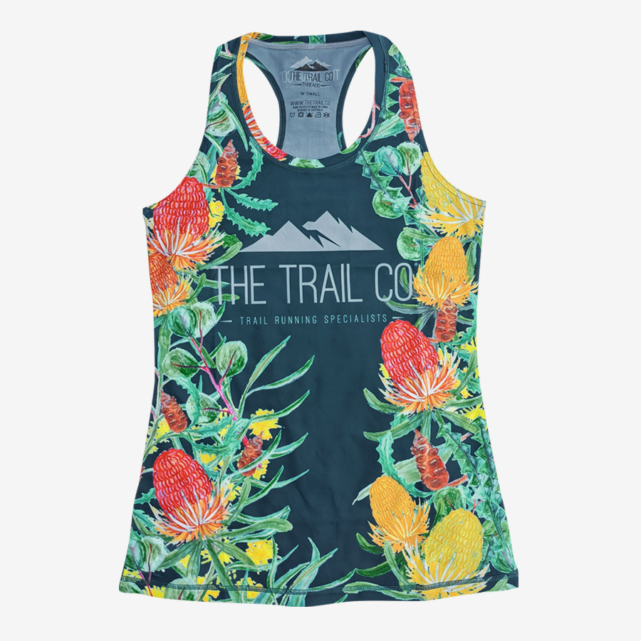 The Trail Co. Running Singlet | Bloom | Womens