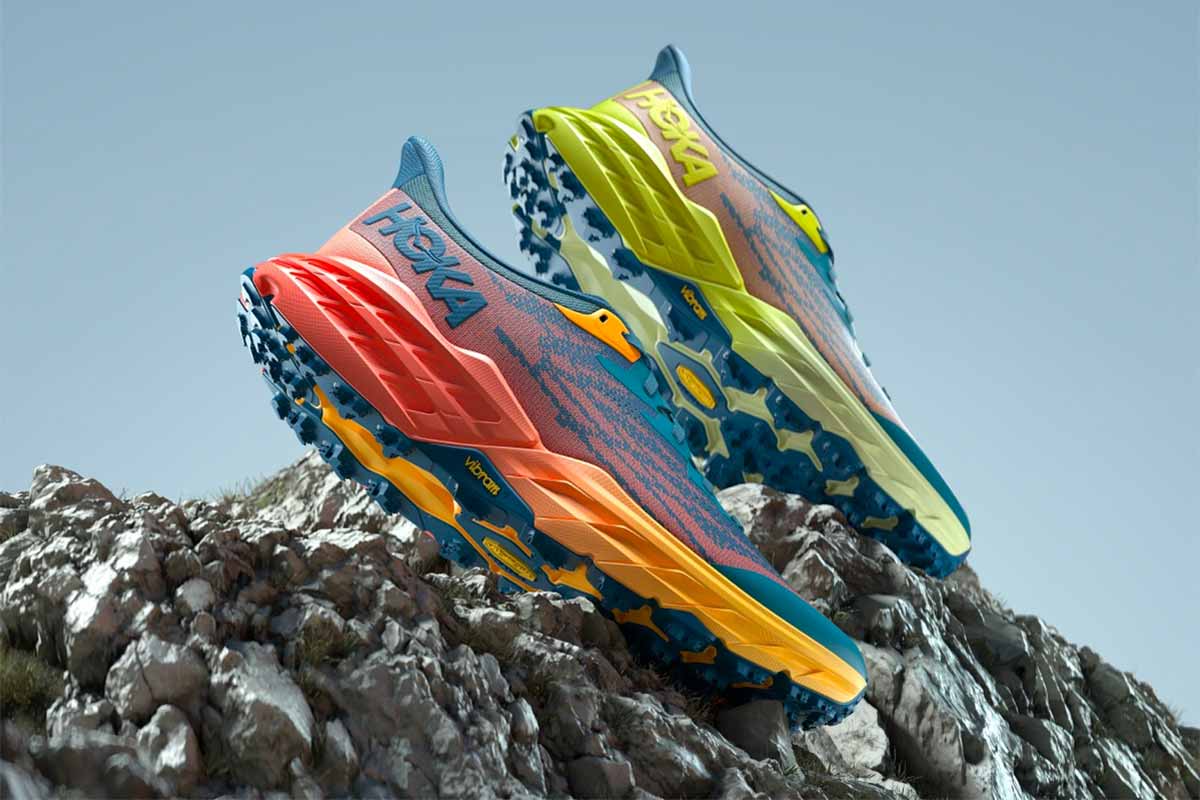 Hoka Speedgoat 5 – available at The Trail Co.