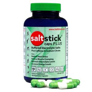 SaltStick Caps Plus 100 | 100 Electrolyte Capsules | Caffeinated 