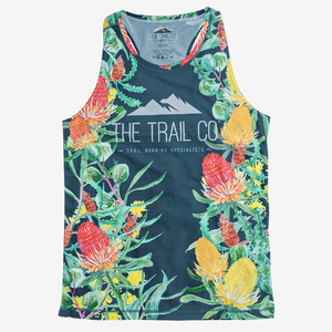 The Trail Co. Running Singlet | Bloom | Mens